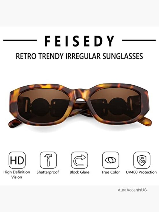 Retro Trendy Rectangle Sunglasses Unisex Vintage 90s Small Narrow Square main image 5